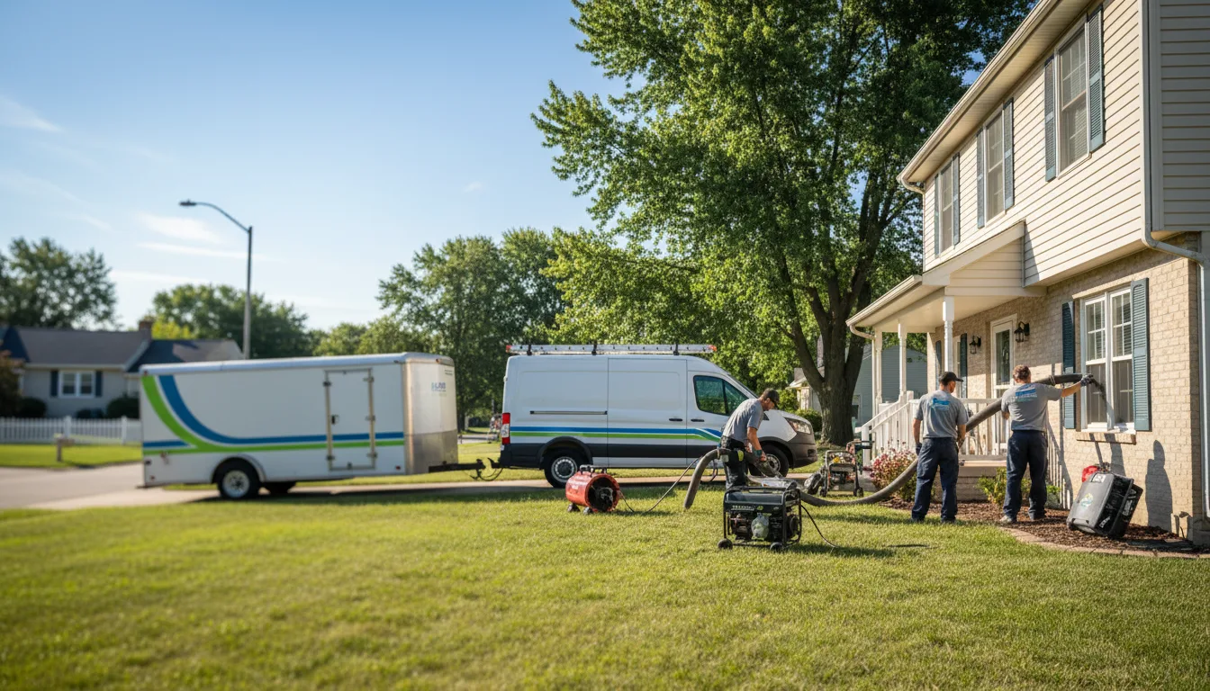 Flooded Basement Restoration And Cleanup With Repair in Churchville, NY near me